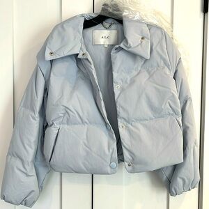 ALC Size S CROPPED DUCK FEATHER AND DOWN JACKET. New No Tag